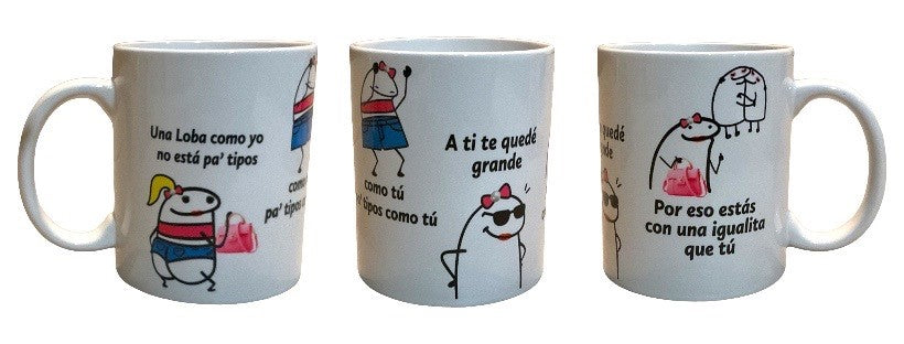 Taza Flork Una Loba como Yo no esta pa tipos como tu Shakira Bzrp