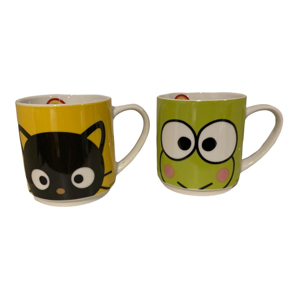 Set Hello Kitty Sanrio 4 Tarros Apilables 4 Personajes Keroppi My Melody 330 ml Tazas Ceramica