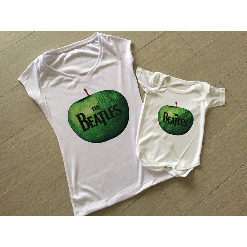 Pkt Playera & Pañalero The Beatles Dama / Caballero