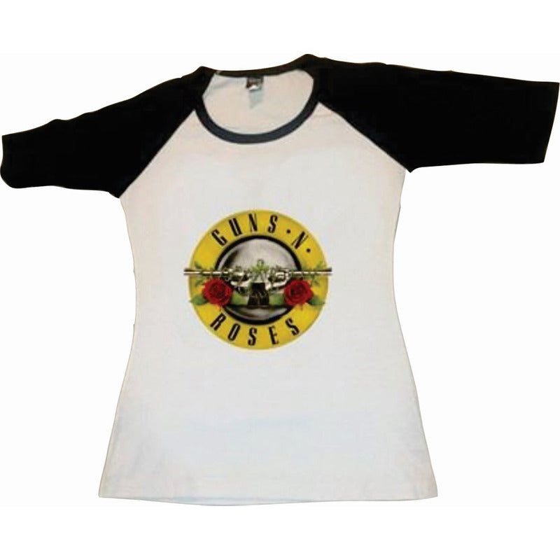 Playera Guns N Roses Dama / Caballero Manga 3/4