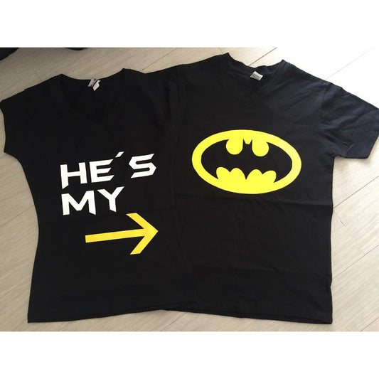 Pkt Playeras Batman Pareja Novios San Valentin