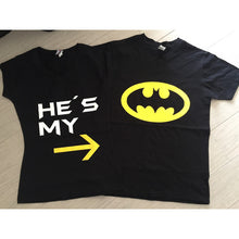 Cargar imagen en el visor de la galería, Pkt Playeras Batman Pareja Novios San Valentin
