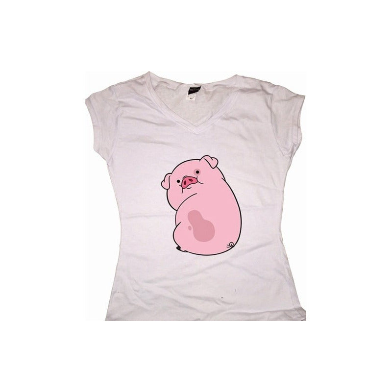 Gravity Falls Playera Pato Dama Blanco /unisex