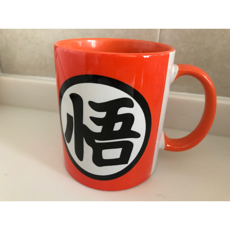 Taza Dragon Ball Interior Naranja Ceramica