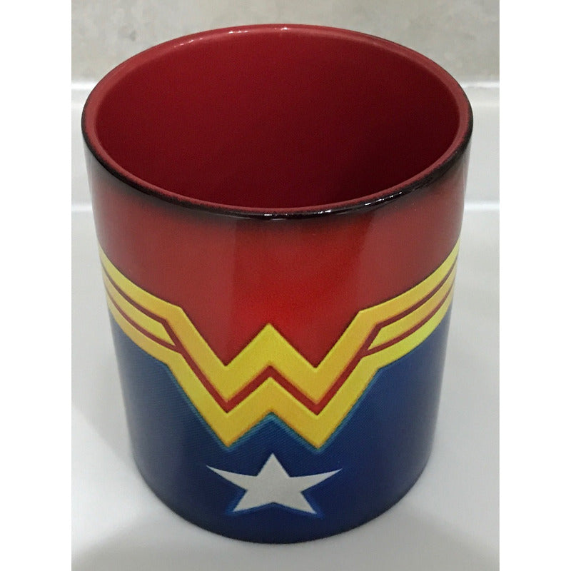 Pkt 10 Tazas Mujer Maravilla Wonder Woman Rojo