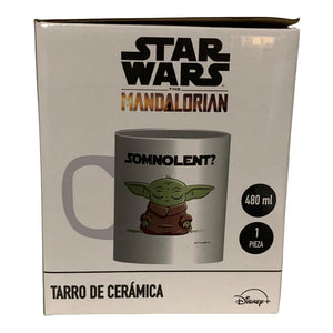 Taza Baby Yoda Mandalorian Disney 473 ml con Caja de Regalo