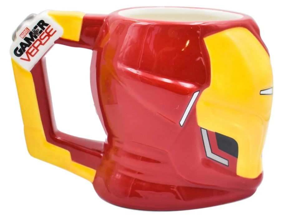 Taza Iron Man Café Disney Marvel Cerámica 3D 369ml