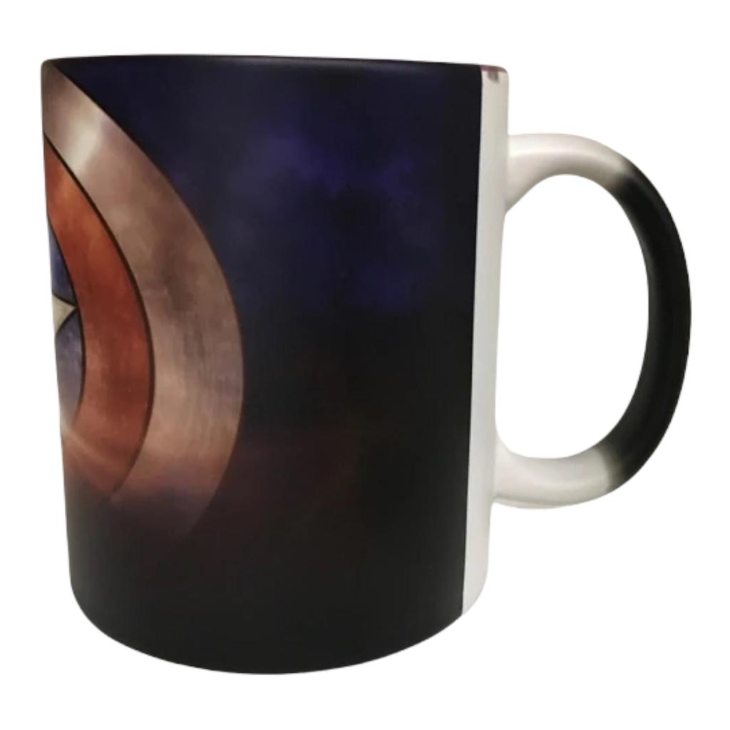 Capitan America Taza Mágica Fondo Rojo
