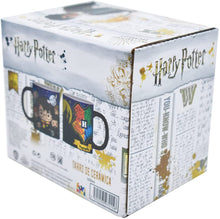 Cargar imagen en el visor de la galería, Taza Harry Potter Personajes con Caja 325 ml Tarro Dumbledore Hermione Ron Hagrid Hedwig

