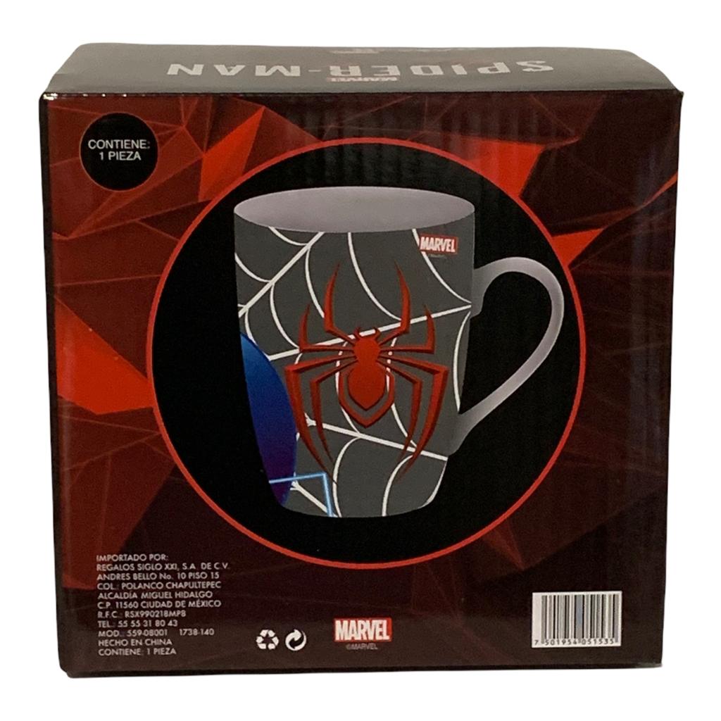 Spiderman Tarro Marvel Gamers Avengers El Hombre Araña Taza Grande para Café de Cerámica con Caja de Regalo 500ml