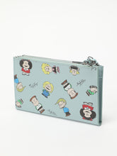 Cargar imagen en el visor de la galería, Mafalda Cartera Monedero Tarjetero Rectangular Azul
