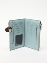 Cargar imagen en el visor de la galería, Mafalda Cartera Monedero Tarjetero Rectangular Azul
