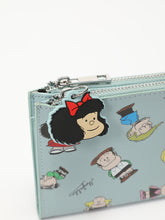 Cargar imagen en el visor de la galería, Mafalda Cartera Monedero Tarjetero Rectangular Azul
