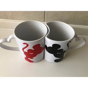Pkt Mickey Mouse & Minie Tazas Pareja Novios San Valentin