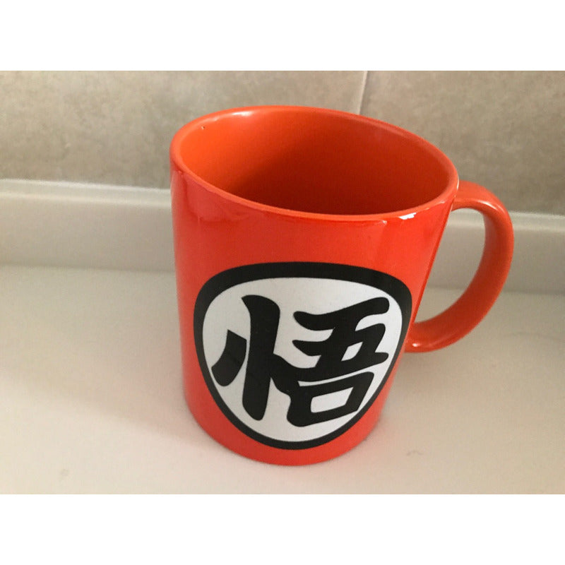 Taza Dragon Ball Interior Naranja Ceramica