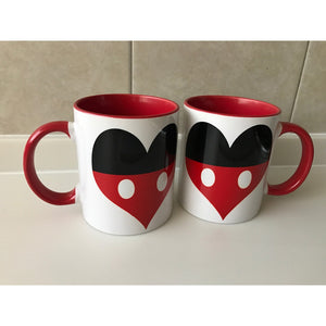 Pkt Mickey Mr & Mrs Tazas Corazon Novios Pareja San Valentin