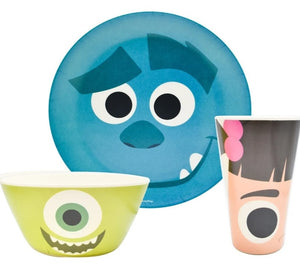 Vajilla Disney Pixar Bambú Ecológica 12p 4 Persona Colección Toy Story, Cars, Monster Inc, Donde esta Nemo.