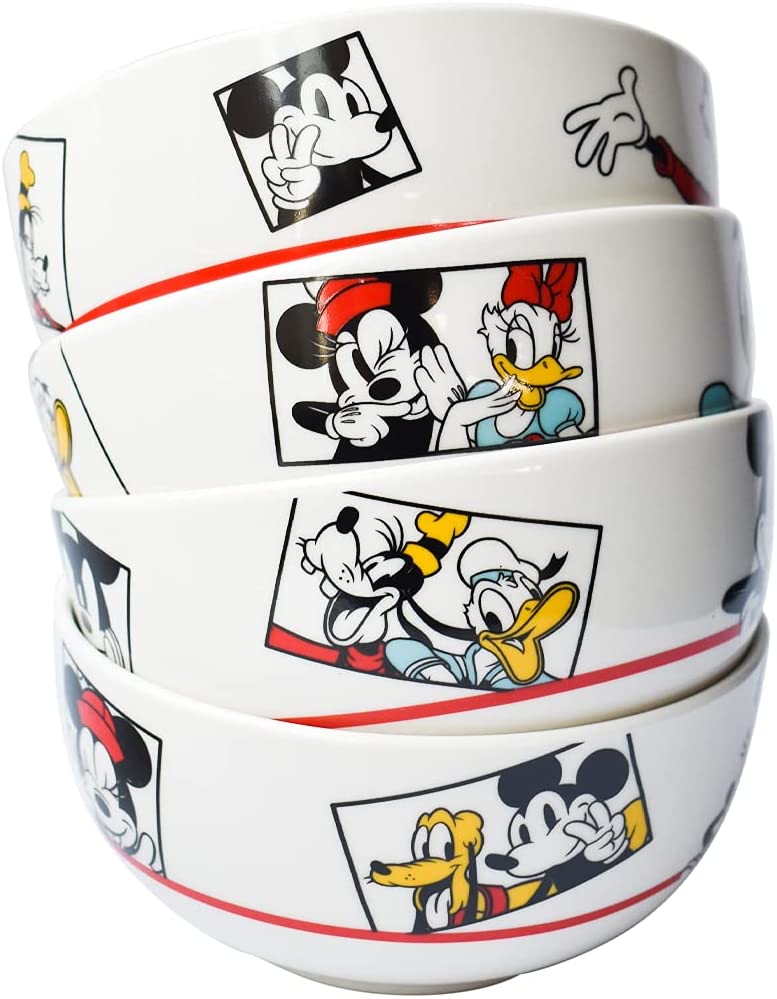 Vajilla Porcelana Disney Mickey, Minnie & Friends Retro 12pz