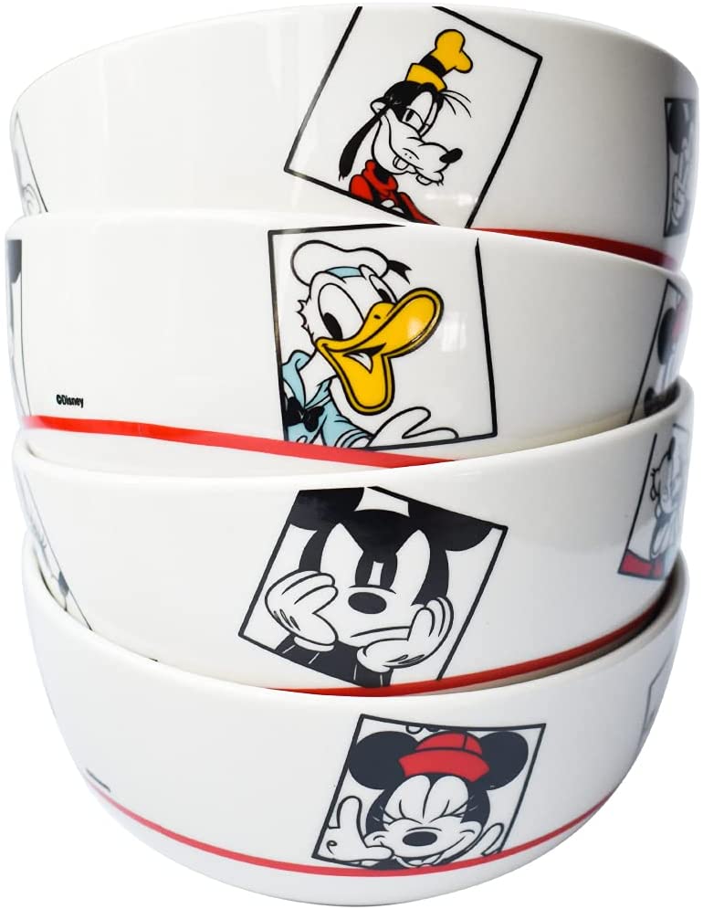 Vajilla Porcelana Disney Mickey, Minnie & Friends Retro 12pz