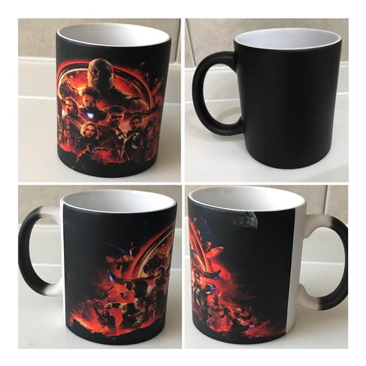 Avengers Taza Magica Infinity War Modelo 1 Rojo