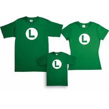 Cargar imagen en el visor de la galería, Pkt Luigi 3 Playeras Mario Bros
