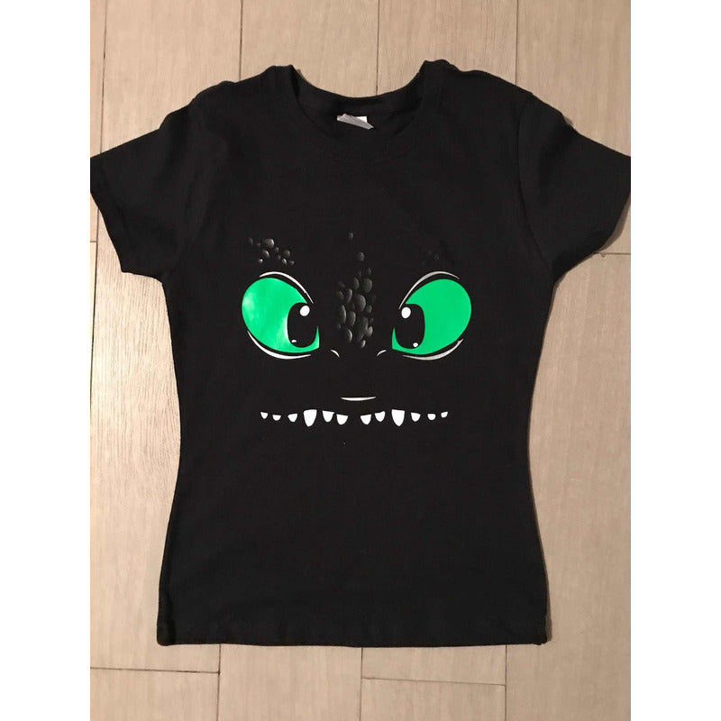 Pkt 4 Playeras Chimuelo Como Entrenar A Tu Dragon Toothless