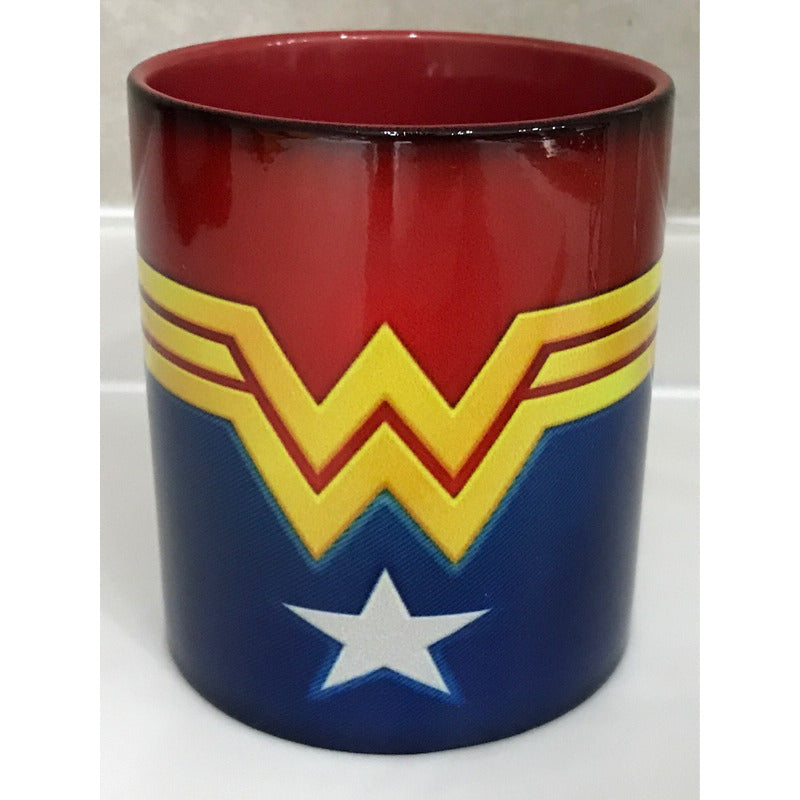 Taza Mujer Maravilla Wonder Woman Rojo