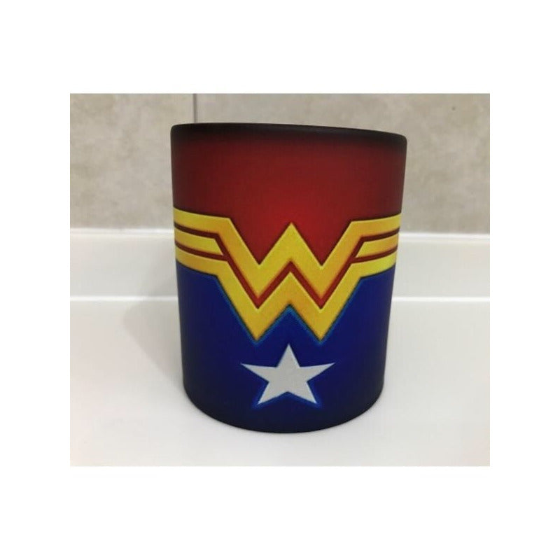 Taza Mágica Wonder Woman Mujer Maravilla Justice League