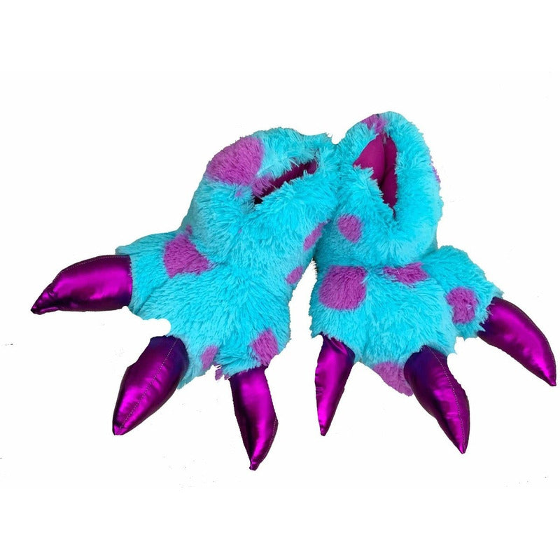 Monster Inc Pantuflas Garras Hombre Pantuflas Garras Azules