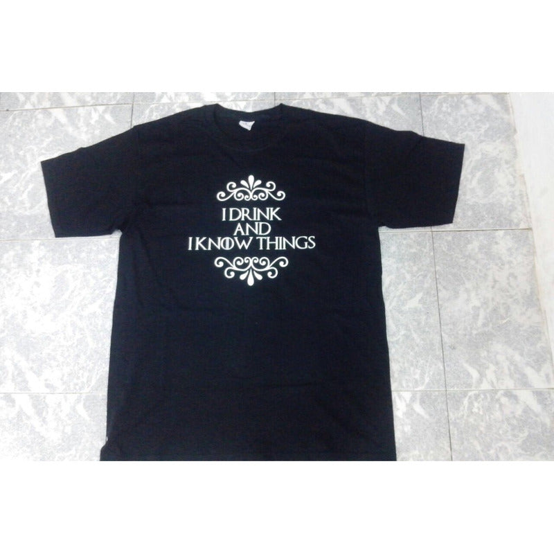 Game Of Thrones Playera I Drink And I Know Things Tyron