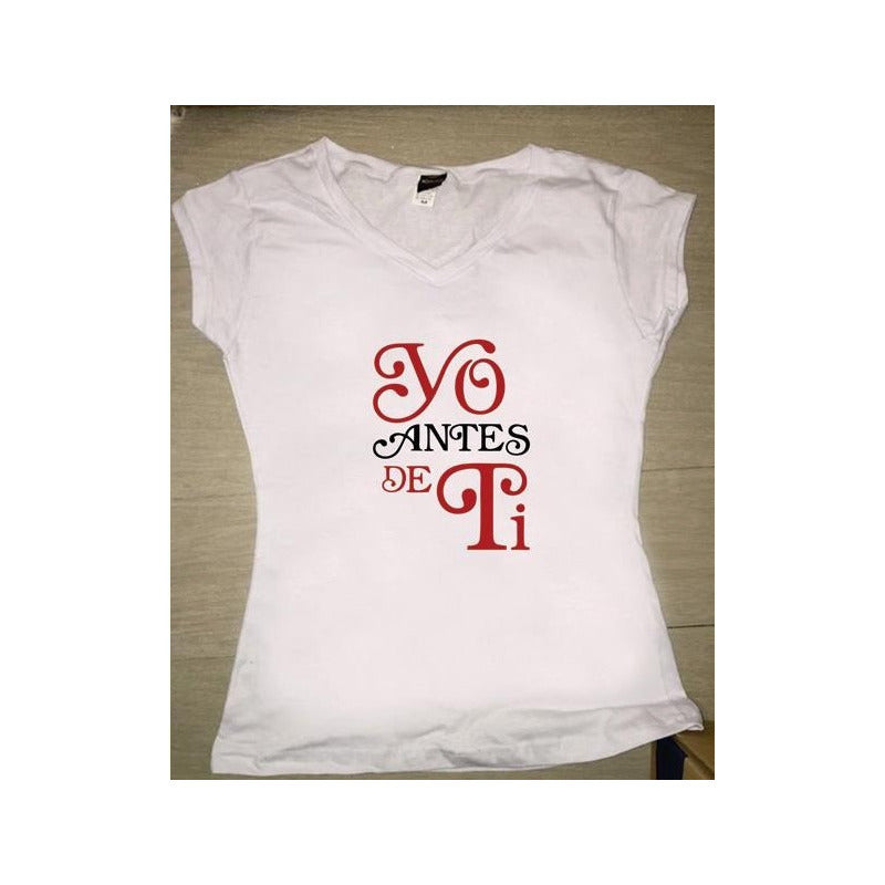 Playera Yo Antes De Ti Roja