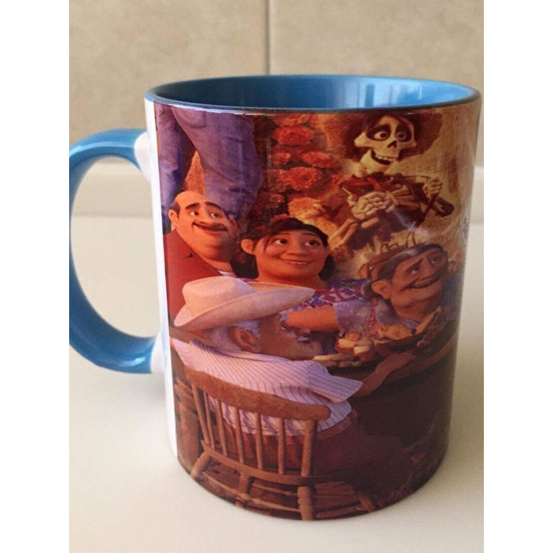 Coco Disney Taza Familia Azul