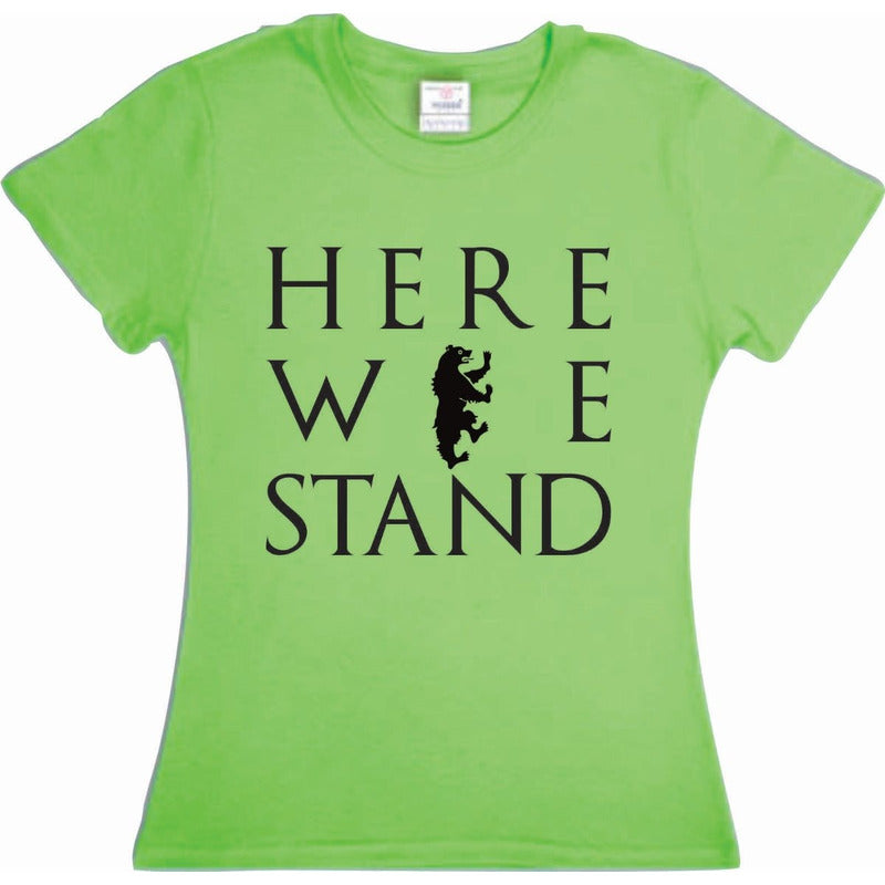 Playera Game Of Thrones Mormont Here We Stand Sir Jorah Dama
