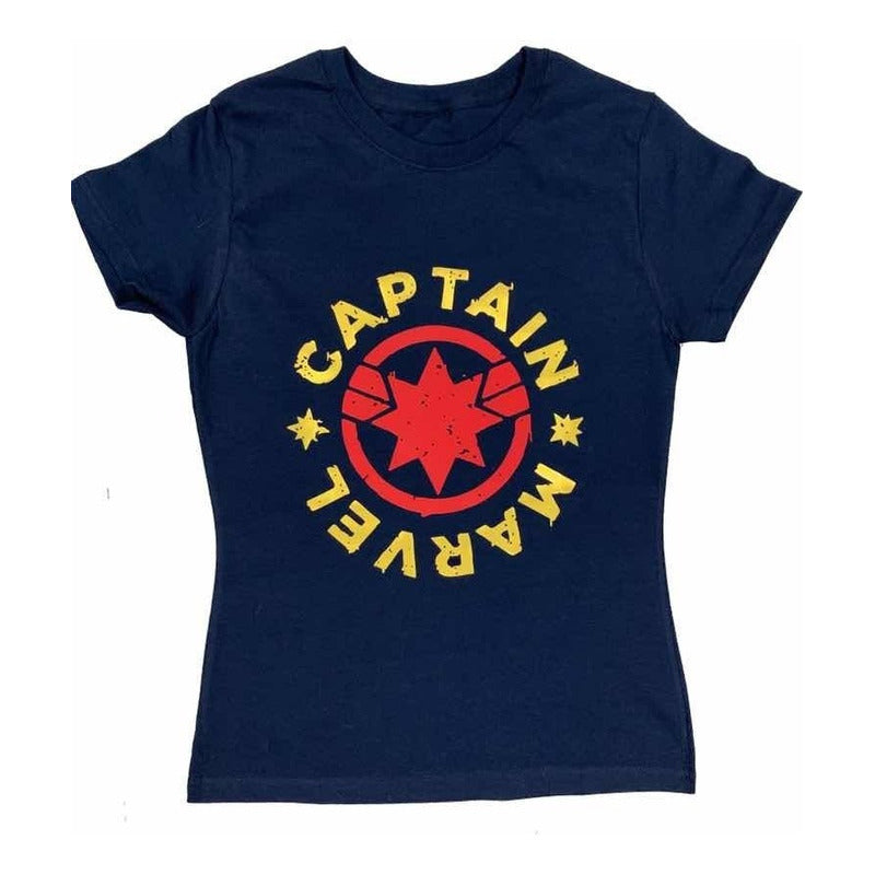 Playera Capitana Marvel Azul Captain Avengers Mod 2 Capitan