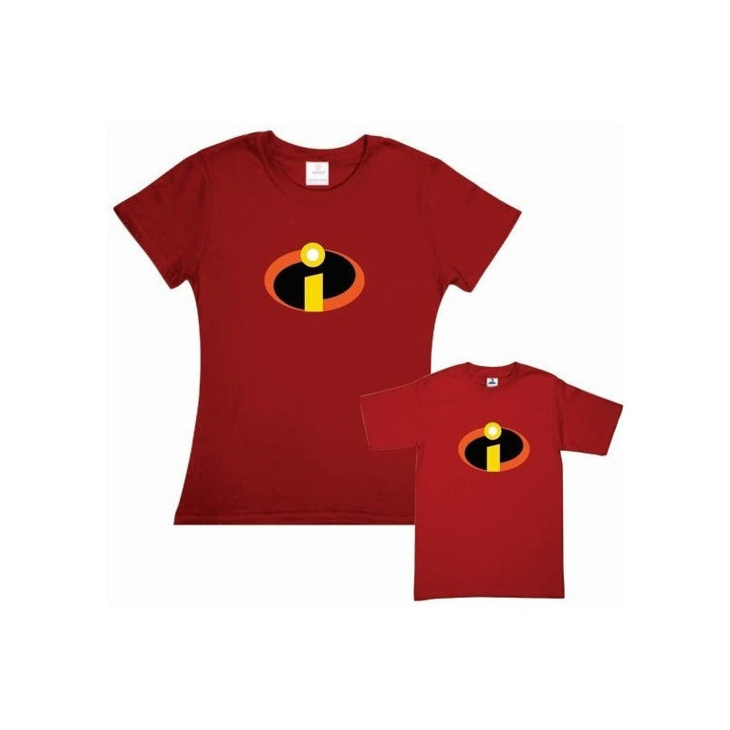 Pkt 2 Playeras Los Increíbles Famili Evento The Incredibles