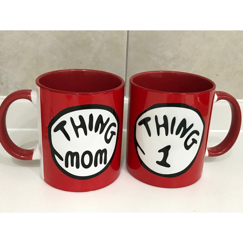 Pkt Carcasa Doctor Who Tardis 2 Tazas Thing 1 & 2