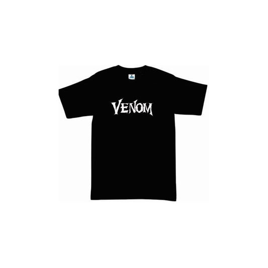 Playera Venom Logo 2  Negro Marvel Unisex / Infantil