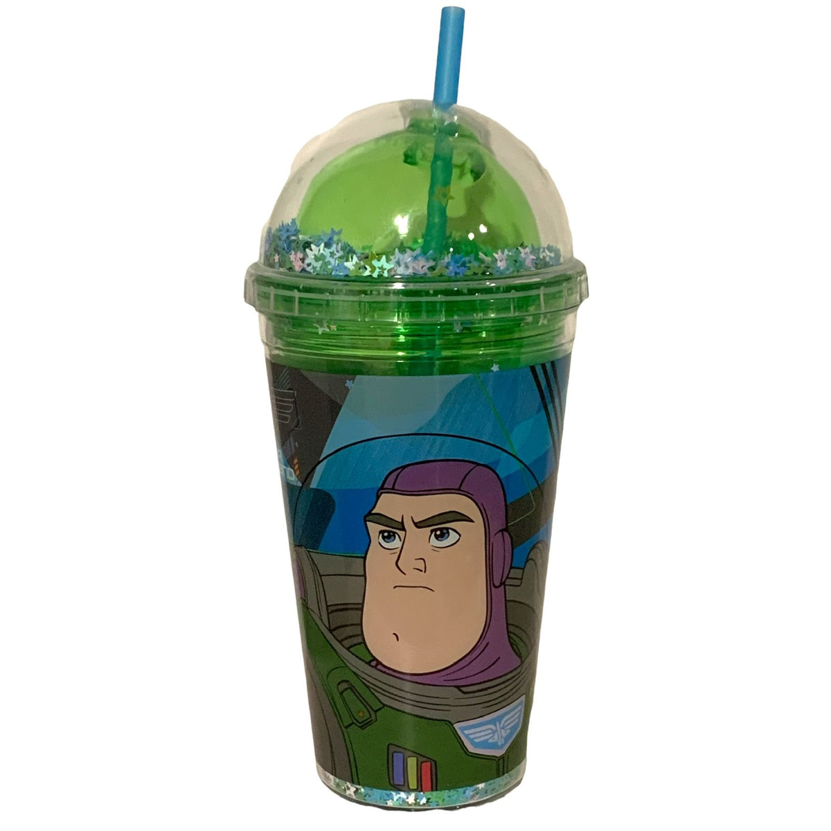 Buzz Lightyear Vaso Doble Pared Reutilizable C Popote