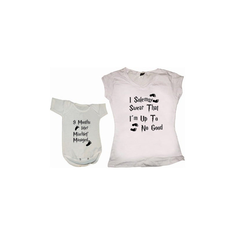 Pkt Harry Potter 2 Playeras Adulto Y Pañalero Familia