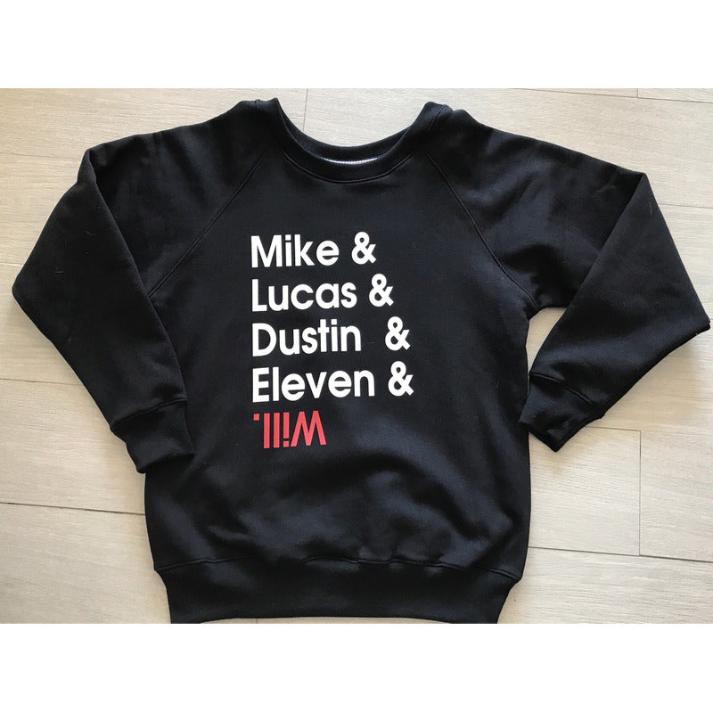 Stranger Things Sudadera Will Eleven Mike Dustin Lucas