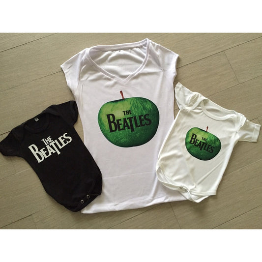 Pkt Playera & 2 Pañaleros The Beatles Dama / Caballero