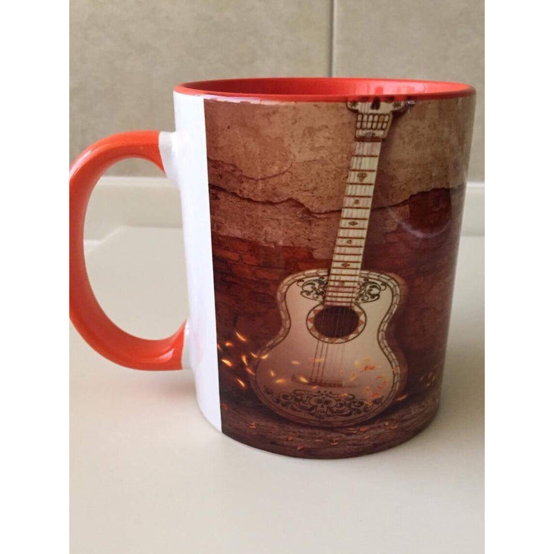 Taza Coco Disney Dante Hueso Básica Naranja