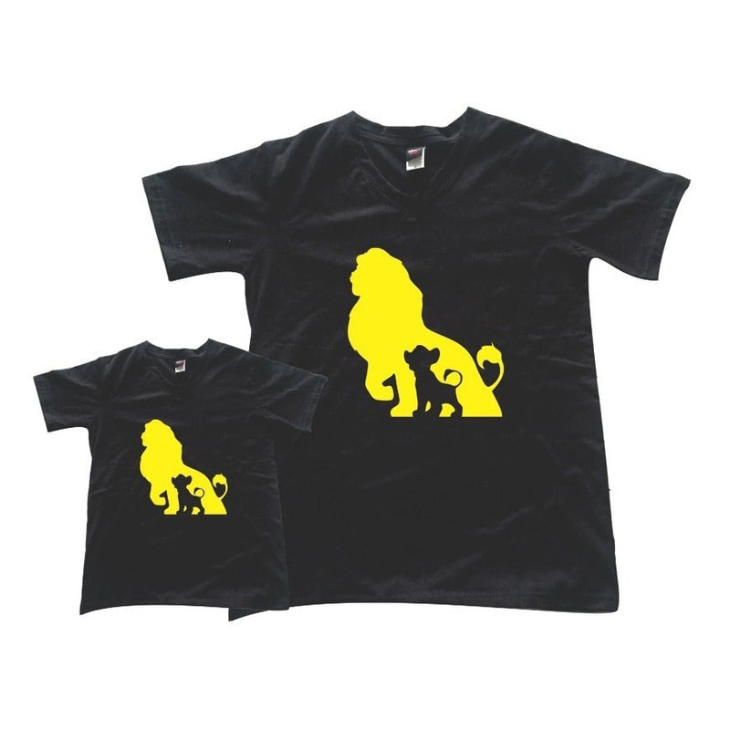 Pkt El Rey Leon Playera Duo Papa E Hijo Dia Del Padre Simba