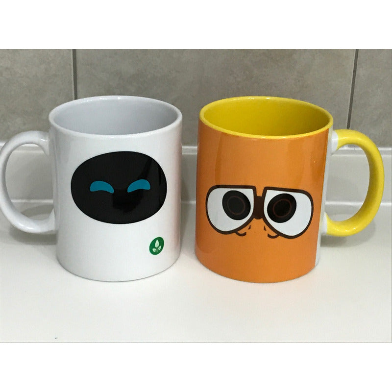 Pkt Tazas Wall E Y Eva Wall-e Básica Novios Pareja