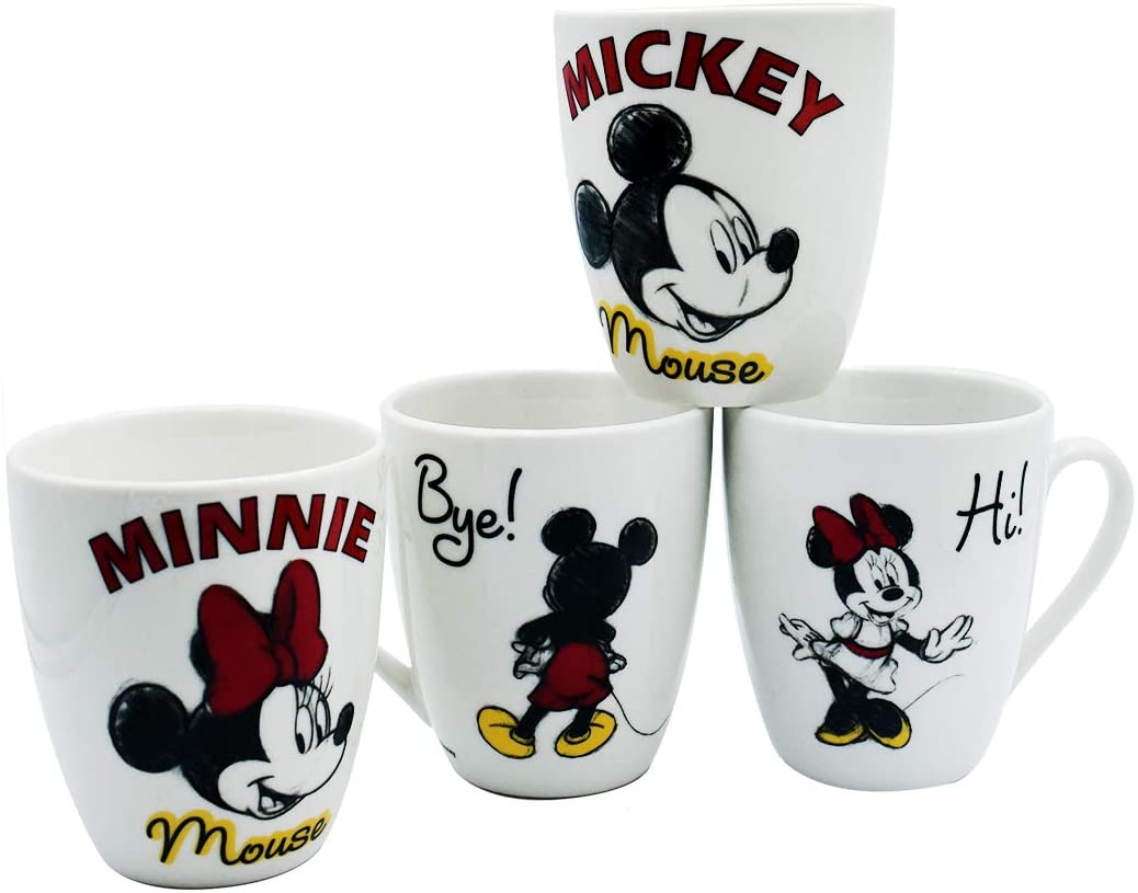 Vajilla Porcelana Disney Mickey & Minnie Mouse 12pz