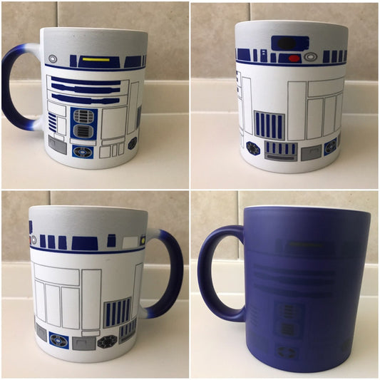 Pkt 3 Tazas Magicas R2-d2 Darth Vader Y Wonder Woman