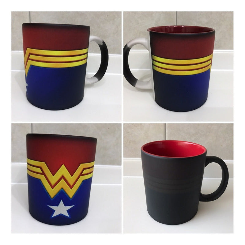 Pkt Wonder Woman 10 Tazas Mágicas Mayoreo Mixtas