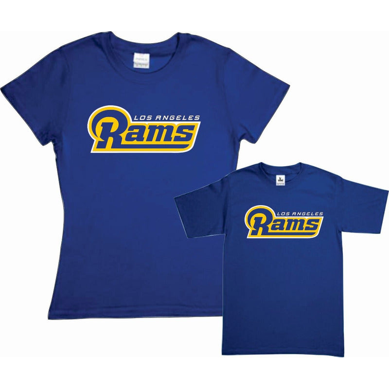 Pkt 2 Playeras Rams Tipo Nfl Mama E Hijo Los Angeles Rey 2