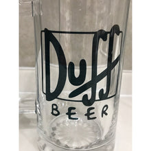 Cargar imagen en el visor de la galería, Tarro De Cerveza Duff Transparente Personalizado Simpson
