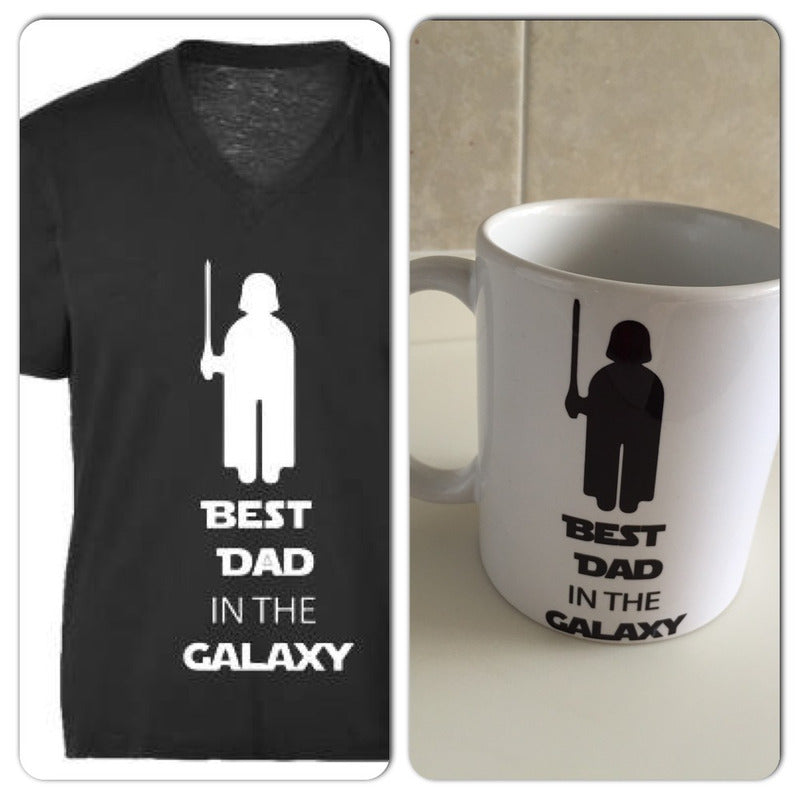 Pkt 2 Playeras Adulto 2 Tazas Y 1 Playera Infantil Star Wars